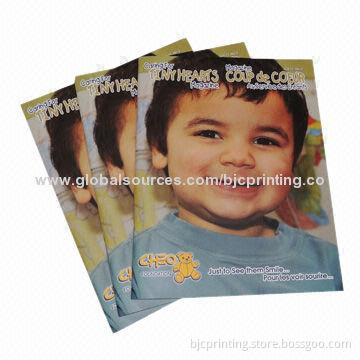 Color magazine printing service, glossy paper, perfect binding